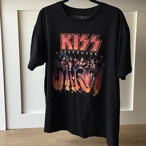Men’s XL Bandmerch Black KISS Destroyer T-Shirt